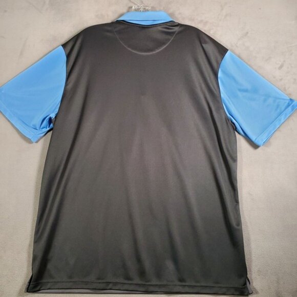 Nike UNC Tar Heels Polo Shirt Mens XL Gray Blue Dri Fit Performance Golf Active - Picture 2 of 10